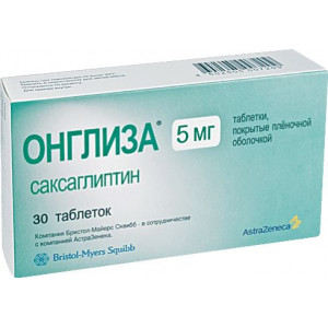 ОНГЛИЗА 5МГ. №30 ТАБ. П/П/О /АСТРАЗЕНЕКА/ ОНГЛИЗА 5МГ. №30 ТАБ. П/П/О /АСТРАЗЕНЕКА/