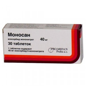 МОНОСАН 40МГ. №30 ТАБ. /ПРОМЕД/ МОНОСАН 40МГ. №30 ТАБ. /ПРОМЕД/
