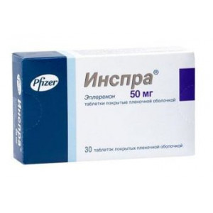 ИНСПРА 50МГ. №30 ТАБ. П/О ИНСПРА 50МГ. №30 ТАБ. П/О