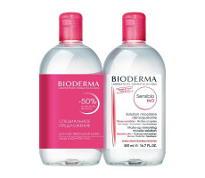 БИОДЕРМА СЕНСИБИО ВОДА МИЦЕЛ. ОЧИЩ. 500МЛ.Х2 [BIODERMA]