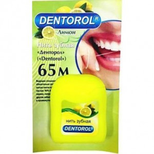 ДЕНТОРОЛ ЗУБ.НИТЬ 65М. ВОЩЕНАЯ ЛИМОН [DENTOROL]