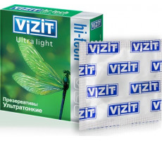 ВИЗИТ ПРЕЗЕРВАТИВ HI-TECH УЛЬТРАТОНКИЙ СПЕР. №3 ULTRA LIGHT [VIZIT]