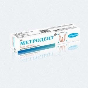 МЕТРОДЕНТ 20Г. ГЕЛЬ СТОМАТ. МЕТРОДЕНТ 20Г. ГЕЛЬ СТОМАТ.