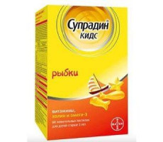 СУПРАДИН КИДС РЫБКИ №60 ПАСТИЛКИ ЖЕВ.