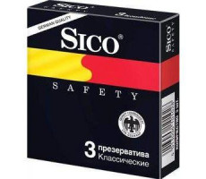 СИКО ПРЕЗЕРВАТИВ SAFETY №3 КЛАССИЧ. ЧЕРН.УПАК. [SICO]