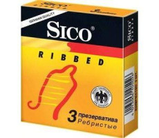 СИКО ПРЕЗЕРВАТИВ RIBBED №3 РЕБРИСТЫЕ [SICO]