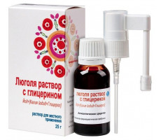 ЛЮГОЛЯ С ГЛИЦЕР. 25Г. Р-Р Д/МЕСТ.ПРИМ. ФЛ. +НАСАДКА РАСПЫЛИТЕЛЬ /ТУЛЬСКАЯ ФФ/