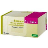 ВАМЛОСЕТ 5МГ.+160МГ. №90 ТАБ. П/П/О