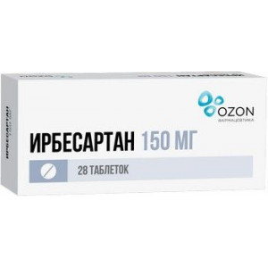 ИРБЕСАРТАН 150МГ. №28 ТАБ. П/О /АТОЛЛ/ОЗОН/