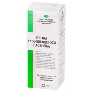 ПИОНА НАСТОЙКА 25МЛ. И/У ФЛ. /ТВЕРСКАЯ ФФ/ ПИОНА НАСТОЙКА 25МЛ. И/У ФЛ. /ТВЕРСКАЯ ФФ/