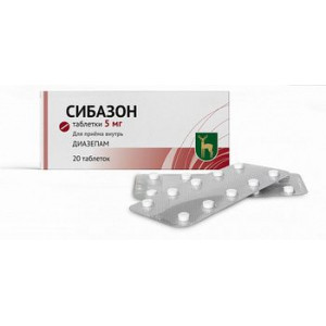 СИБАЗОН 5МГ. №20 ТАБ. /МЭЗ/МОСКОВСКИЙ ЭНД.ЗАВОД/