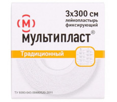 МУЛЬТИПЛАСТ ЛЕЙКОПЛАСТ. ФИКСИРУЮЩИЙ 3Х300 СМ.