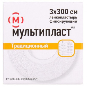 МУЛЬТИПЛАСТ ЛЕЙКОПЛАСТ. ФИКСИРУЮЩИЙ 3Х300 СМ.