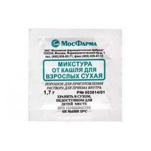 МИКСТУРА ОТ КАШЛЯ СУХАЯ Д/ВЗР. 1,7Г. №10 ПАК. /МОСФАРМА/
