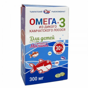 САЛМОНИКА ОМЕГА-3 ИЗ ДИКОГО КАМЧАТСКОГО ЛОСОСЯ ДЕТ. 3+ 300МГ. №84 КАПС. [SALMONICA]