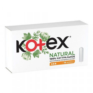 КОТЕКС ТАМПОНЫ НАТУРАЛ НОРМАЛ №16 [KOTEX]