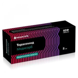 ТОРАСЕМИД-МЕДИСОРБ 5МГ. №60 ТАБ. ТОРАСЕМИД-МЕДИСОРБ 5МГ. №60 ТАБ.