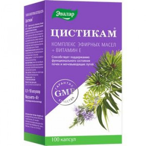 ЦИСТИКАМ 0,31Г. №100 КАПС. /ЭВАЛАР/ ЦИСТИКАМ 0,31Г. №100 КАПС. /ЭВАЛАР/