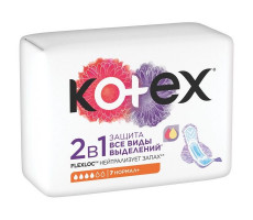 КОТЕКС ПРОКЛАДКИ 2В1 НОРМАЛ ПЛЮС №7 [KOTEX]