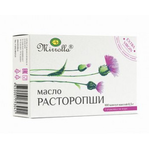 МИРРОЛЛА РАСТОРОПША МАСЛО+ВИТ.Е 300МГ. №100 КАПС.
