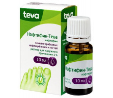 НАФТИФИН-ТЕВА 1% 10МЛ. №1 Р-Р Д/НАРУЖ.ПРИМ. ФЛ. /ВЕРТЕКС/