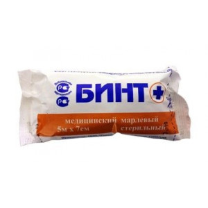 БИНТ МЕД. СТЕР. 5Х7 И/У /ГАРАНТ НОВГОРОД/