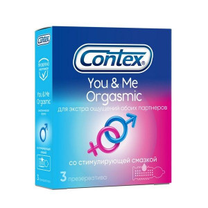 КОНТЕКС ПРЕЗЕРВАТИВ YOU&ME ORGASMIC №3 [CONTEX]