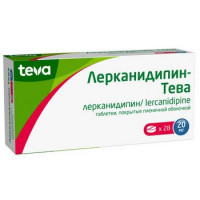 ЛЕРКАНИДИПИН-ТЕВА 20МГ. №28 ТАБ. П/П/О