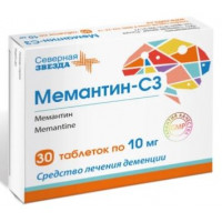 МЕМАНТИН-СЗ 10МГ. №30 ТАБ. П/П/О /СЕВЕРНАЯ ЗВЕЗДА/